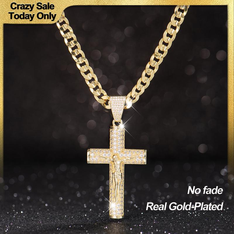 Faith in Yah™ 14K Gold-Plated Crucifix Chain