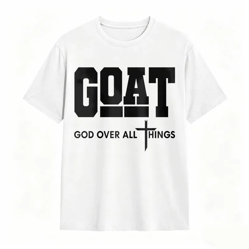 GOAT (“God Over All Things”) graphic T-shirt
