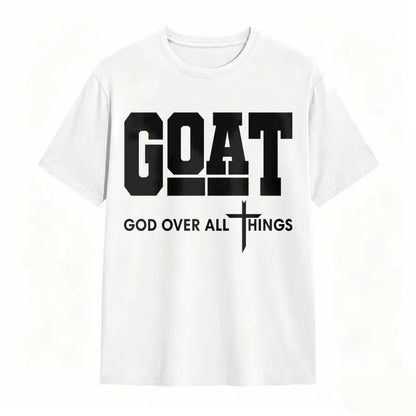 GOAT (“God Over All Things”) graphic T-shirt