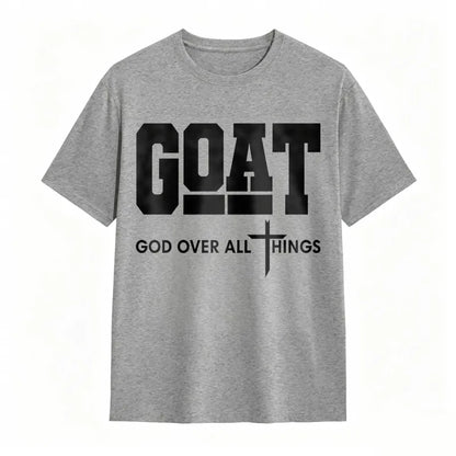 GOAT (“God Over All Things”) graphic T-shirt