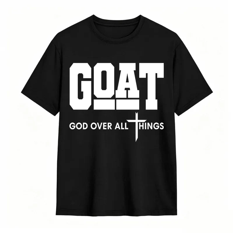 GOAT (“God Over All Things”) graphic T-shirt