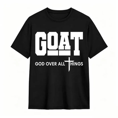 GOAT (“God Over All Things”) graphic T-shirt