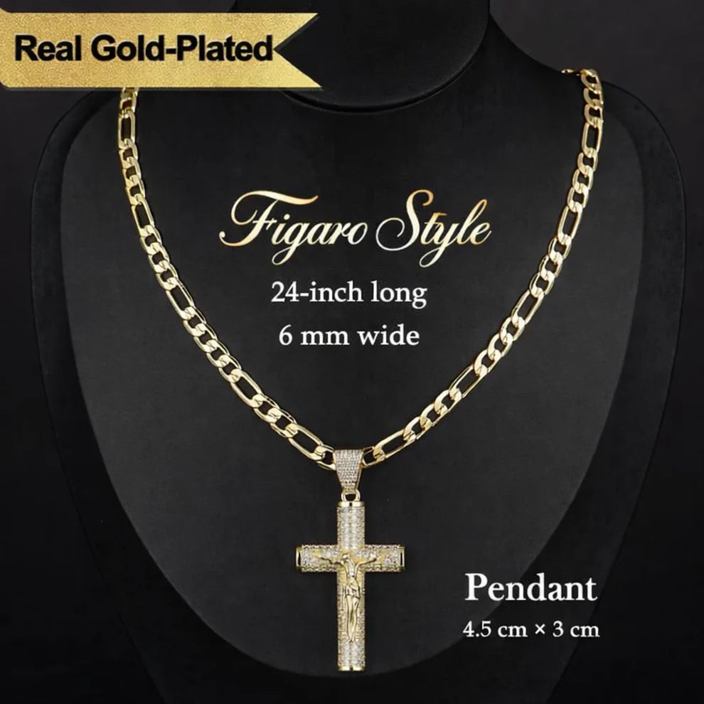 Faith in Yah™ 14K Gold-Plated Crucifix Chain