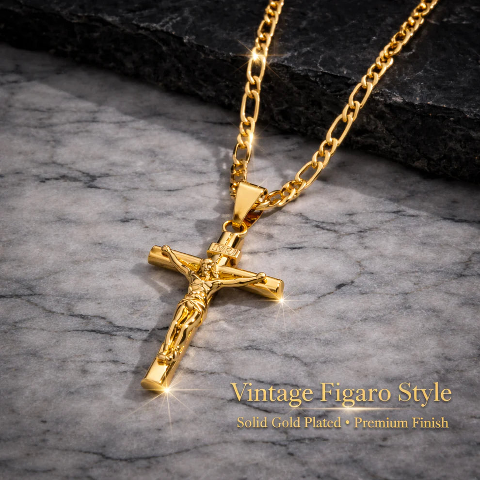 Faith in Yah™ 14K Gold-Plated Crucifix Chain