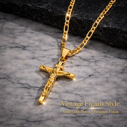 Faith in Yah™ 14K Gold-Plated Crucifix Chain