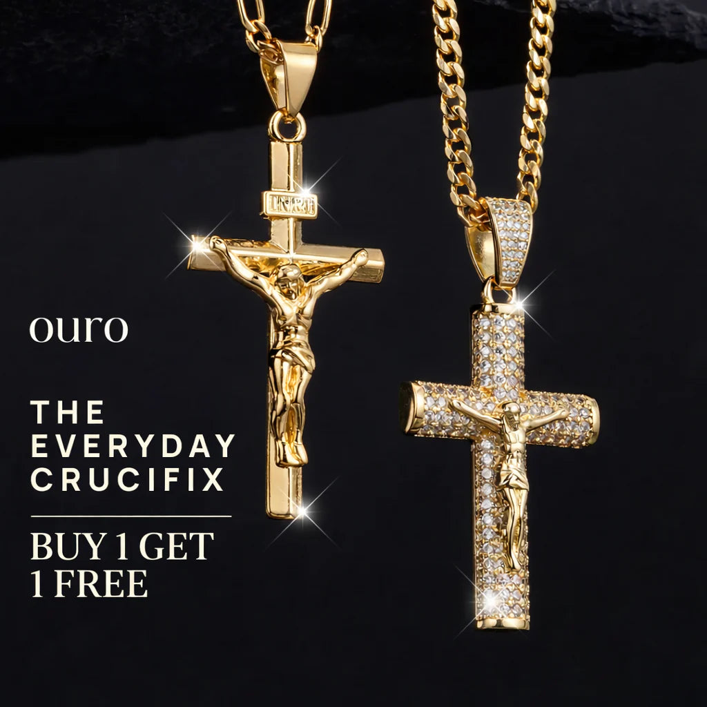 Faith in Yah™ 14K Gold-Plated Crucifix Chain