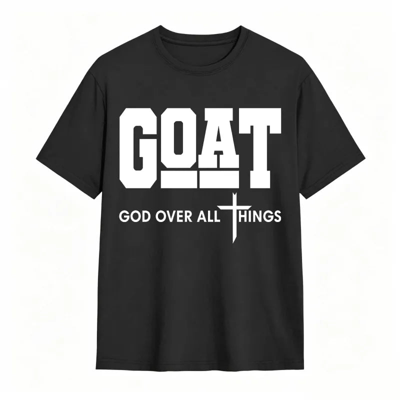 GOAT (“God Over All Things”) graphic T-shirt