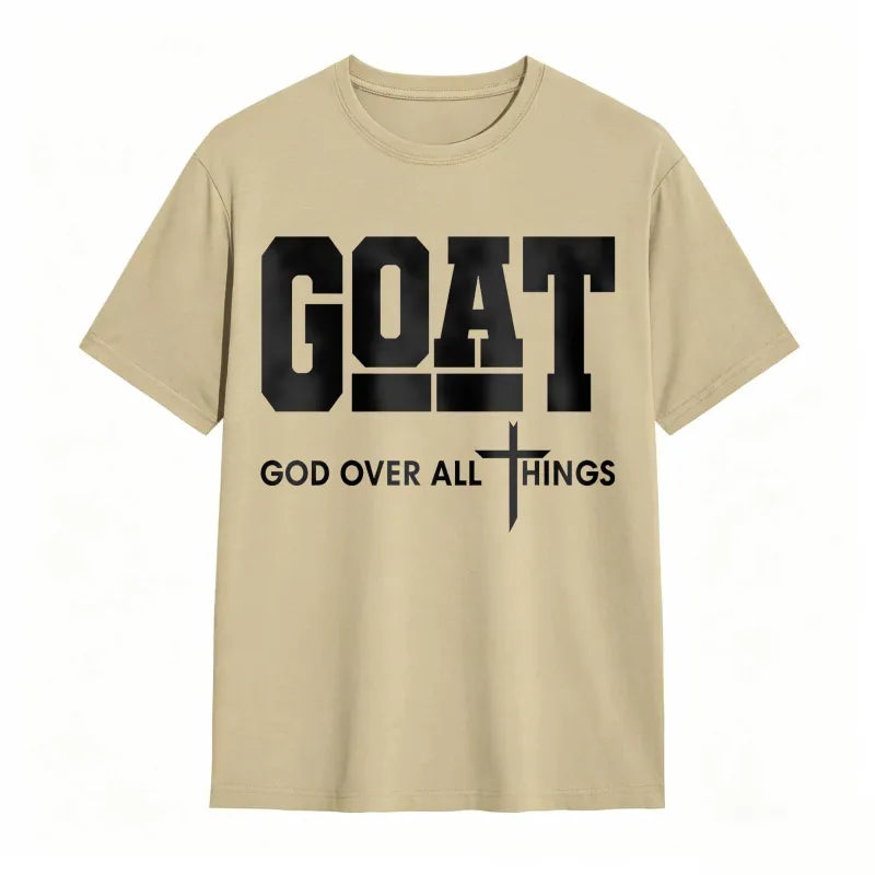GOAT (“God Over All Things”) graphic T-shirt