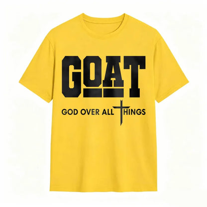 GOAT (“God Over All Things”) graphic T-shirt